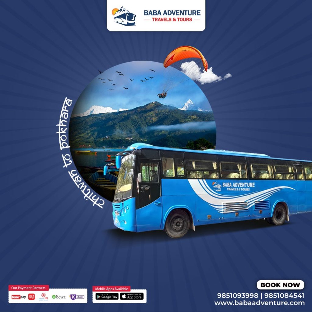 Chitwan to Pokhara Tourist Bus Ticket