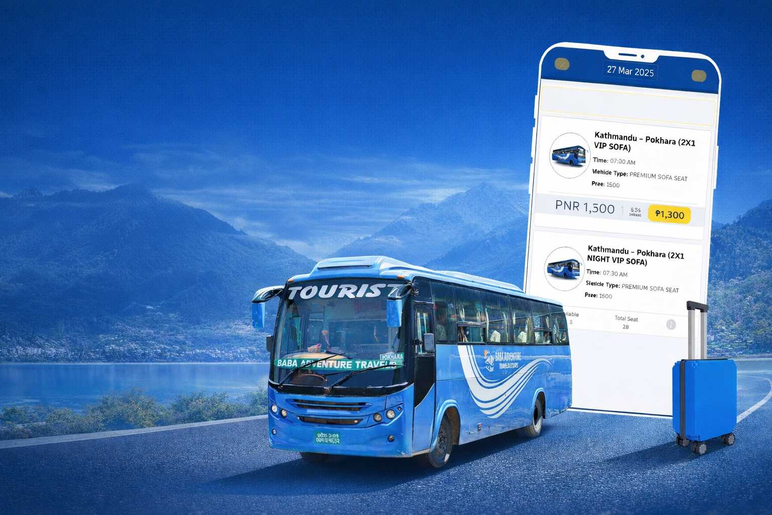Kathmandu to Pokhara Tourist Bus: Updated Price, Time, Distance & Booking Guide 2026