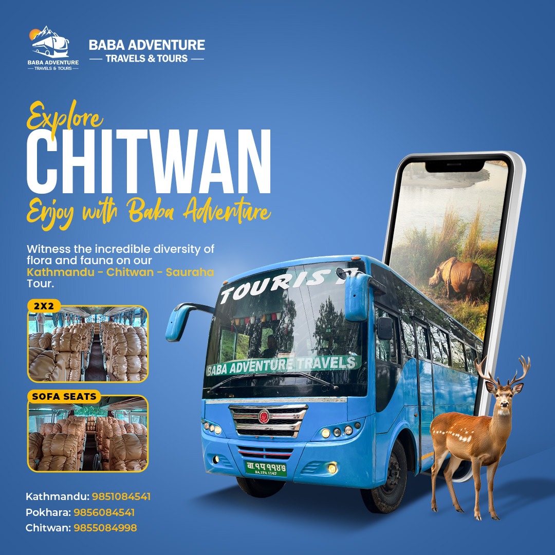 Chitwan to Kathmandu Tourist Bus Ticket