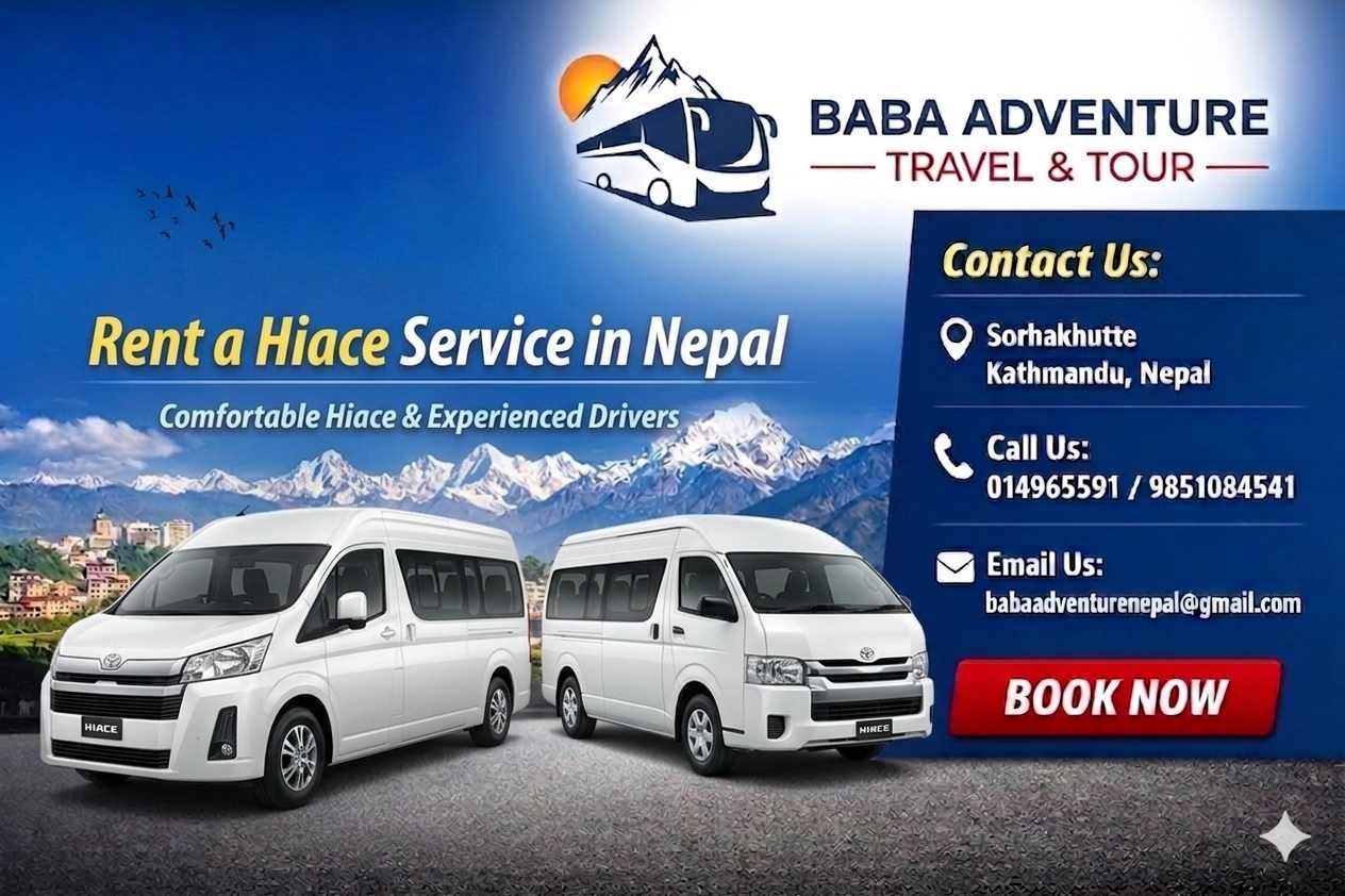 Hiace Rental Service in Nepal