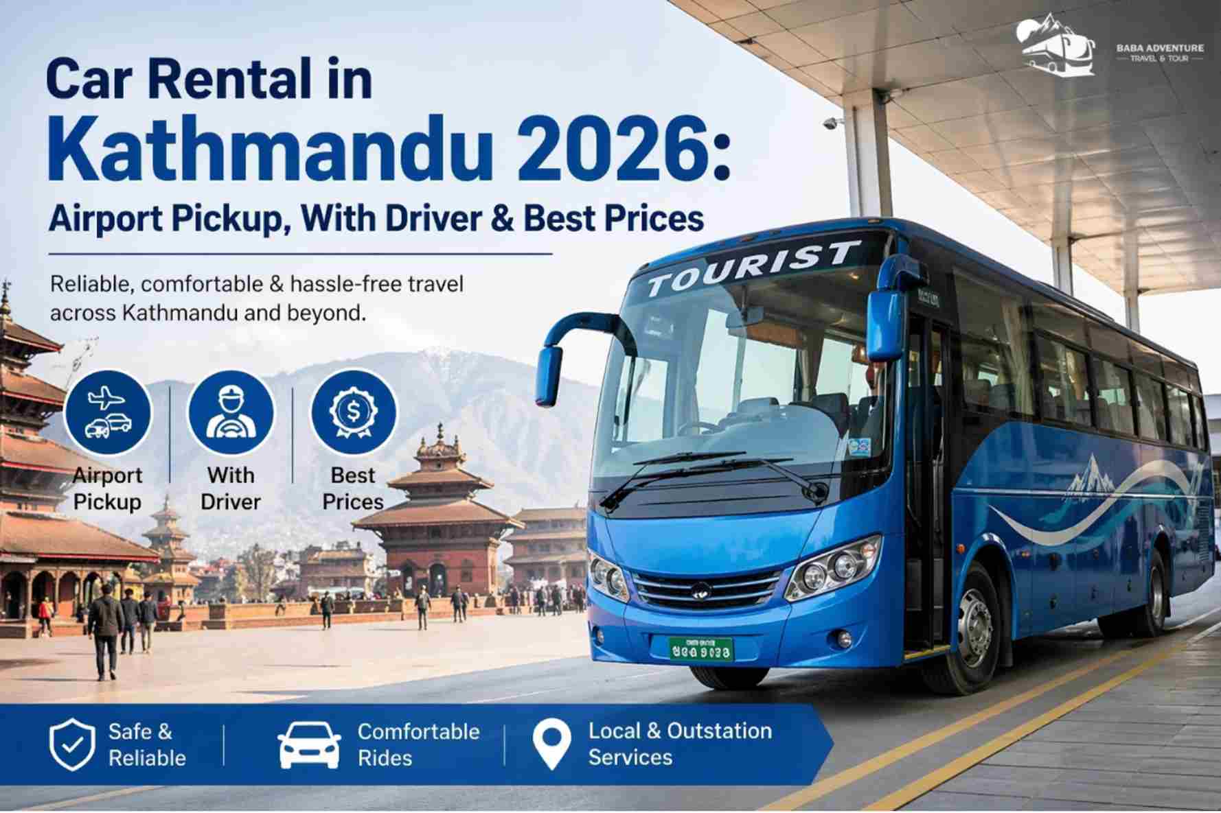 Car Rental in Kathmandu 2026: Airport Pickup, With Driver & Best Prices