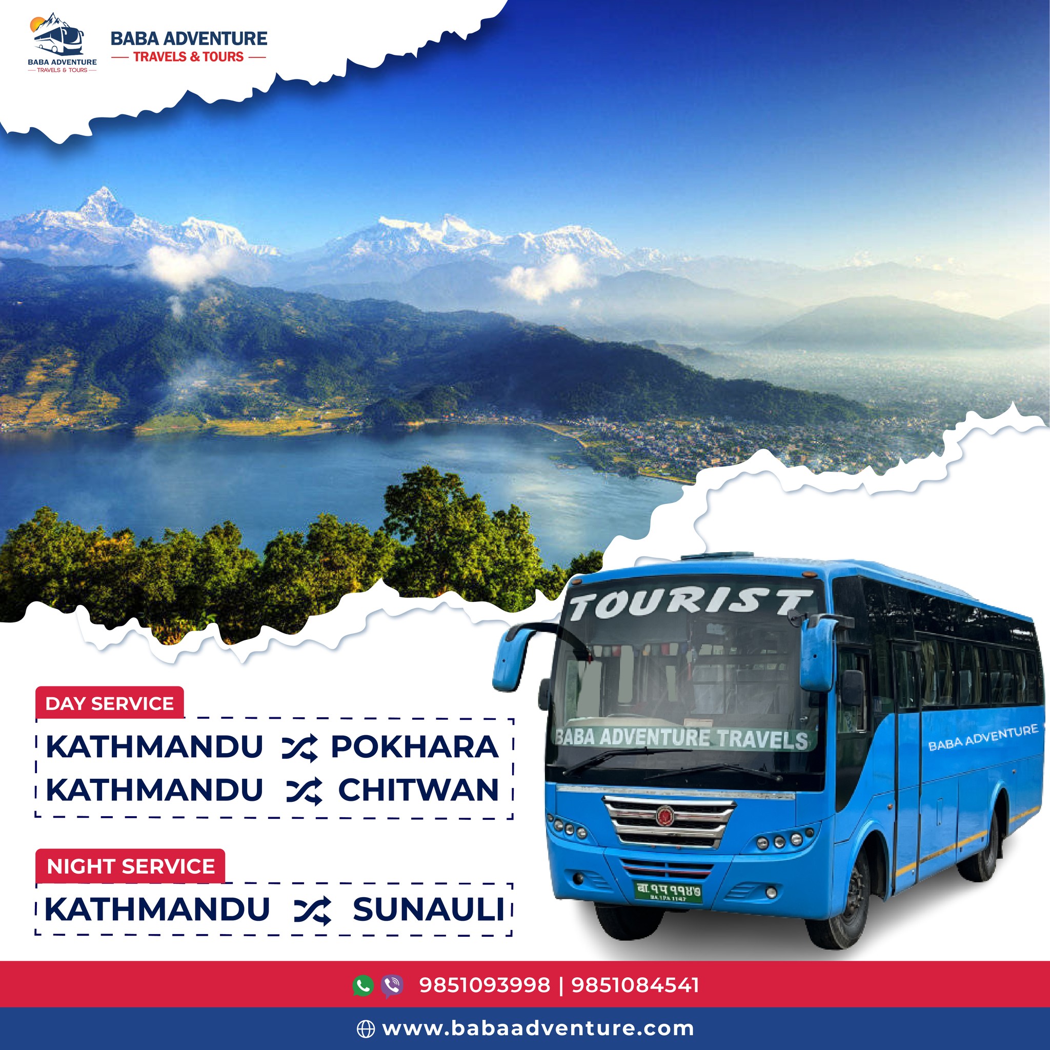 tourist bus kathmandu to chitwan